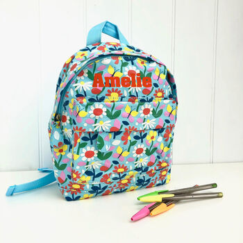 Little Girls Personalised Backpack, 9 of 12