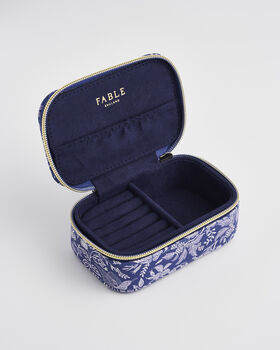 Blue Ditsy Jewellery Box Small, 5 of 5