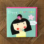 Flowery Birthday Girl Card, thumbnail 2 of 5