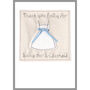 Personalised Bridesmaid Or Flower Girl Dress Thank You Card, thumbnail 9 of 12