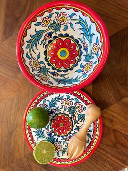 Leila Red Salad Bowl, 3 of 3