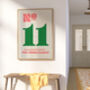 Personalised House Number Hallway Print, thumbnail 5 of 5