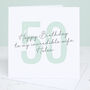 Wife 50th Birthday Card, thumbnail 5 of 6