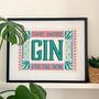 Gin Print One More Gin For The Win, thumbnail 1 of 3