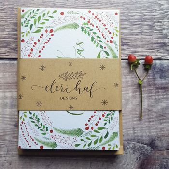 'Merry Christmas' Hand Lettered Christmas Card, 4 of 4