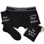 Personalised Groom's Date And Names Underwear Gift Set, thumbnail 11 of 11
