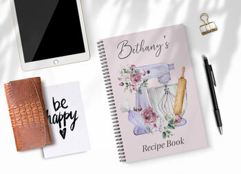 Personalised Apron, Watercolor Purple Baking Gift, 3 of 5