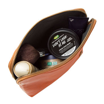 Ladies Small Buffalo Leather Cosmetics Case, 6 of 9