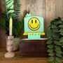 Smiley Face Mint Rechargeable Glow Lamp, thumbnail 4 of 6