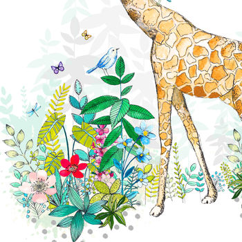 Personalised Baby Giraffe Print, 2 of 4