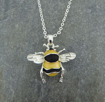 Bee Pendant Necklace, 3 of 5