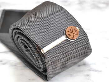 Personalised Golf Design Wood Tie Clip, 7 of 7
