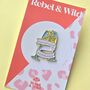 Champagne Problems Swiftie Enamel Pin Badge, thumbnail 1 of 4