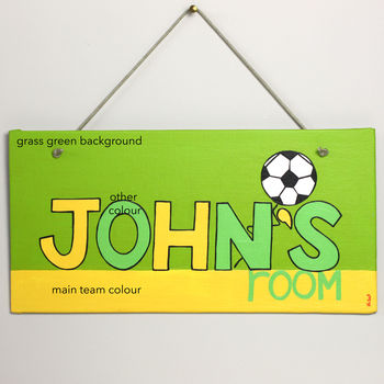Personalised Football Team Canvas Sign, 8 of 11