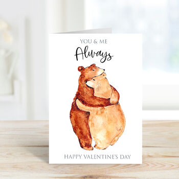 You, Me Always 'Bear Hug Valentine's Day' Card, 2 of 4