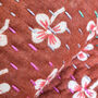 Sari Cushion Cover, Brown Floral, 46cm Handmade, thumbnail 3 of 11