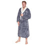 Super Soft Sherpa Style Dressing Gown With Book Lover Club Design, thumbnail 7 of 8