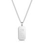 Octagonal Tag Men's Necklace 925 Sterling Silver, thumbnail 6 of 6