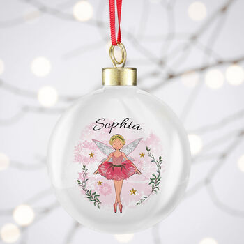 Personalised Sugar Plum Fairy Bauble, 2 of 4