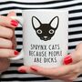 Funny Sphynx Cat Mug, thumbnail 1 of 4