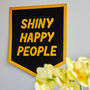 Shiny Happy People Felt Stitched Banner, thumbnail 1 of 3