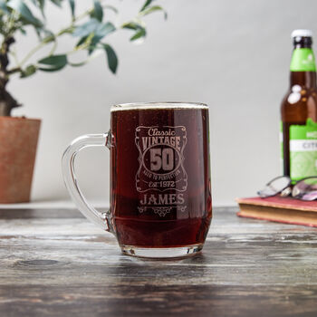 Personalised 60th Birthday Pint Glass, 6 of 9