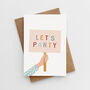 'Let's Party' Children's Birthday Card, thumbnail 1 of 3