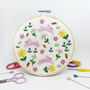 Leaping Bunnies Large Embroidery Craft Kit, thumbnail 1 of 4