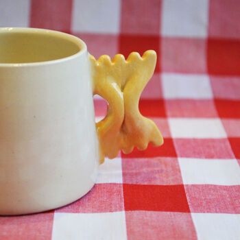 Tapered Espresso Cup With Pasta Handle, 3 of 3