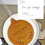 Personalised Wooden Handwritten Message Decoration, thumbnail 4 of 7