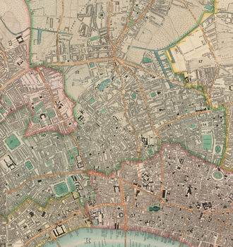 Personalised C And J Greenwood 1830 Old Map Of London, 4 of 6