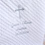 Personalised White Christening Shawl, thumbnail 3 of 9