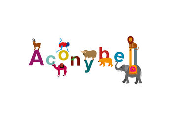 Children's Animal Alphabet Name Print Personalised, 3 of 5