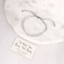 Morse Code 'I'd Help You Bury The Body' Friendship Bracelet, thumbnail 11 of 12