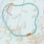 Beaded Choker Necklace Featuring A Small Carnelian Bead, thumbnail 3 of 3
