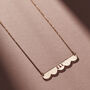 Cut Out Personalised Scallop Bar Necklace, thumbnail 3 of 7