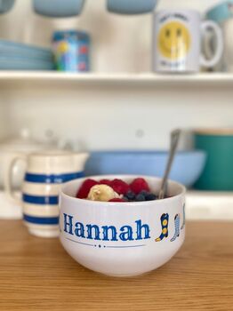 'Cowgirl Boots' Personalised Cereal Bowl, 3 of 5