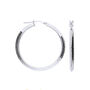 Athenian Elegance Sterling Silver Hoop Earrings, thumbnail 1 of 2