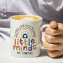 Personalised Shape Little Minds Teacher Mug, thumbnail 2 of 5