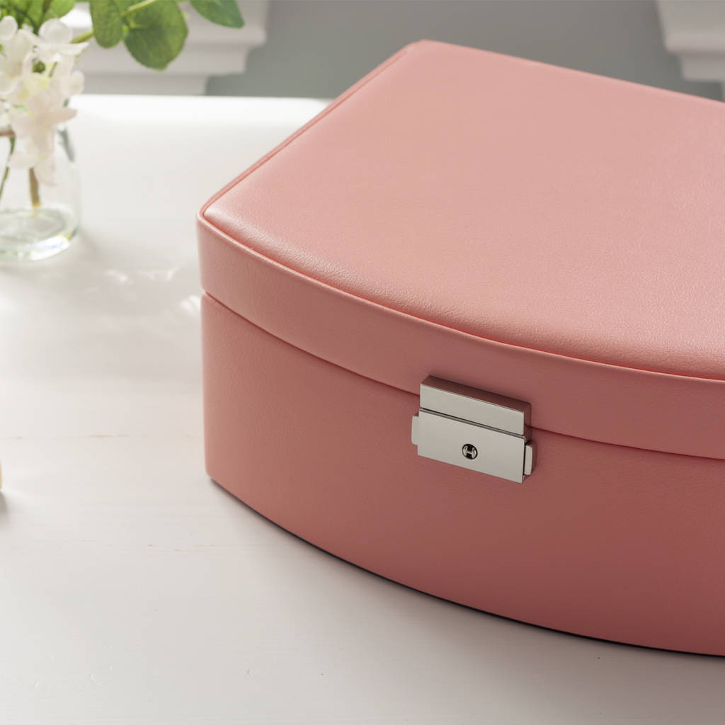 pink lockable jewellery box by jodie byrne
