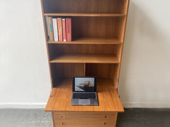 Danish Mid Century Teak Wall Unit By Sejling Skabe, 11 of 12