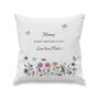 Personalised Wildflower Cushion With Insert, thumbnail 4 of 5
