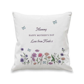 Personalised Wildflower Cushion With Insert, 4 of 5