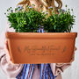 Personalised Gift Terracotta Trough / Window Box, thumbnail 1 of 2