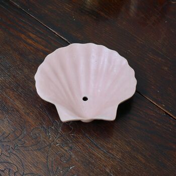 Scallop Shell Soap Dish In Pink, 2 of 4