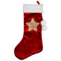 Personalised First Christmas Red Stocking, thumbnail 2 of 3