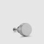 Small Solid Brass Silver Cupboard Door Knobs, thumbnail 1 of 2
