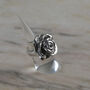 Sterling Silver Statement Large Rose Ring, thumbnail 1 of 4