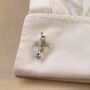 Trumpet Silver Cufflinks Gift For Musicians 316 L Stainless Steel Jazz Accessory, thumbnail 3 of 5