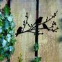 Rusty Metal Birds On A Branch Garden Gift Art Decor, thumbnail 4 of 10